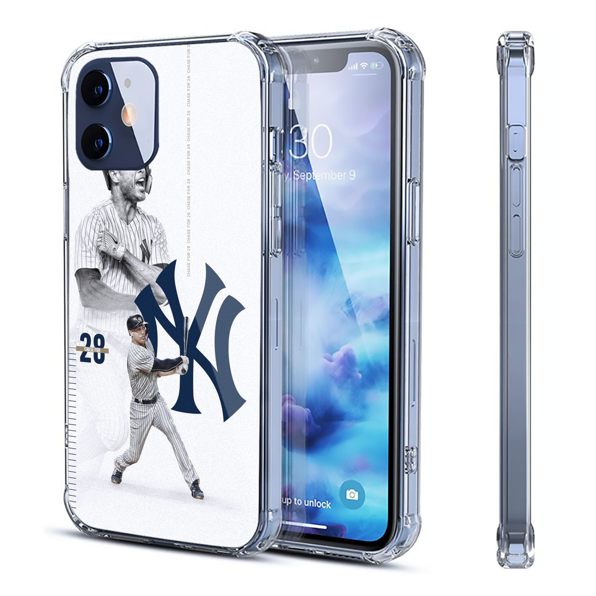 Giancarlo Stanton 10 Clear IPhone 12 Case – Soft TPU With UV Print – Enhanced Drop Protection, Precise Fit, Anti-Fingerprint, Customizable Design, Scratch-Resistant, Yellow-Resistant